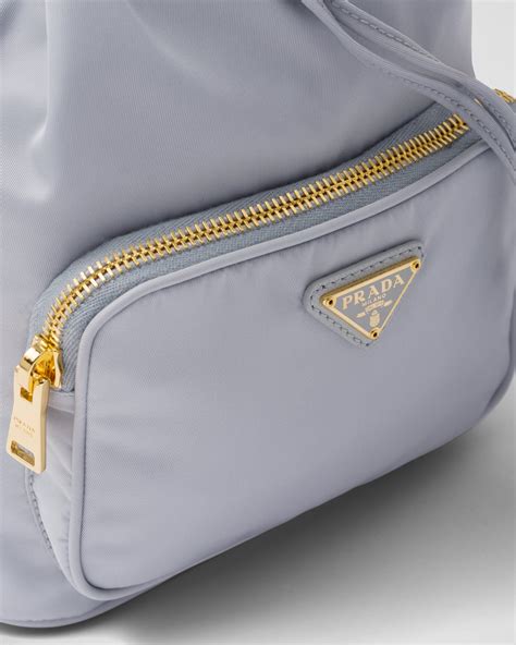 prada double bag blue|Prada blue nylon bag.